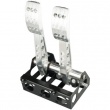 OBP Pro Race V2 Floor Mounted Cockpit Fit 2 Pedal System (Break and Clutch) Silver 