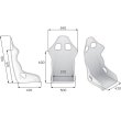 OMP ARS-R fibreglass seat