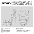 Recaro Pole Position Carbon seat (ABE)
