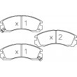 OMP Road&Sport brake pads: Mitsubishi Lancer/Carisma Evo III/IV (przód)