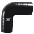 90 degree Samco reducer elbow: 57 mm > 51 mm BLACK