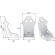 OMP First-R fibreglass seat