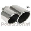 Powersprint Sport Tailpipes 1x76mm + 1/2 (Left Side)