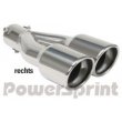 Powersprint Sport Tailpipes 2x80mm (Right Side)