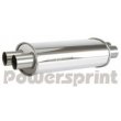 Powersprint Middle Oval Muffler (double-flow, 60 mm)