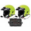 Set: 2X OMP Star-J Helmets (ECE 22.06) + Zeronoise Valiant Intercom