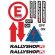 The set of regulations stickers for RallyShop.pl