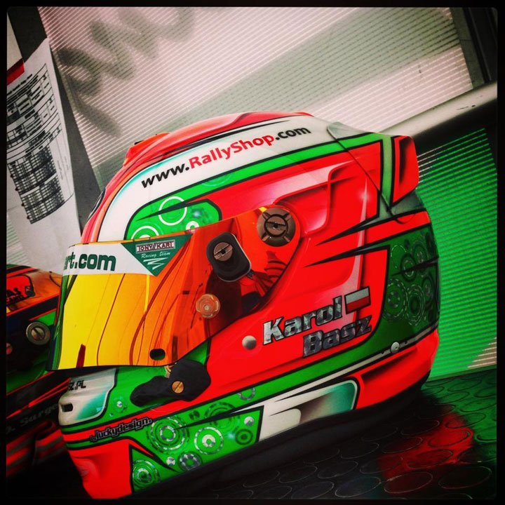 Nowy kask Karola Basza